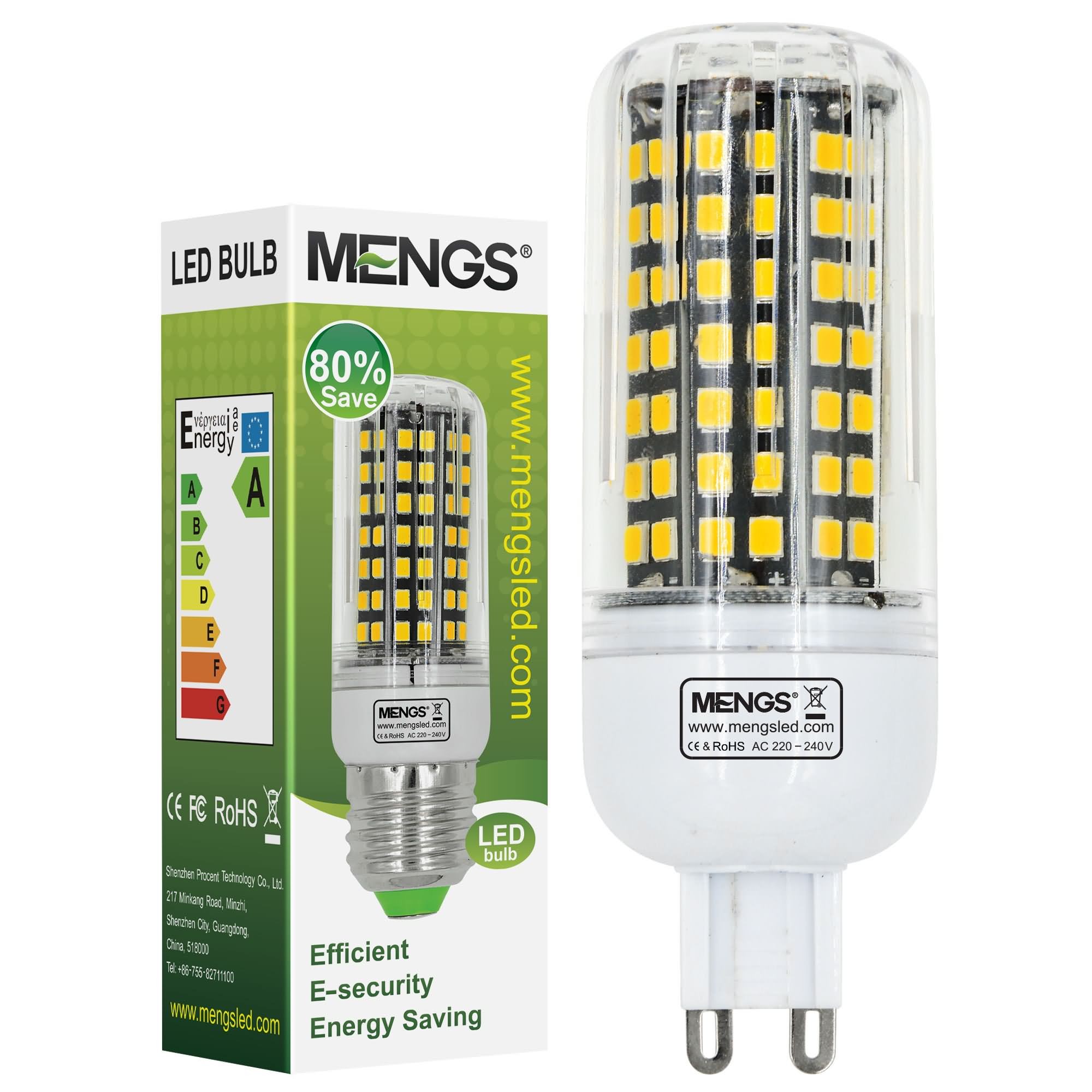 10 x LED G9 Warm/Daylight White LED Corn Bulb Lamp Light 120V AC Energy Saving 
