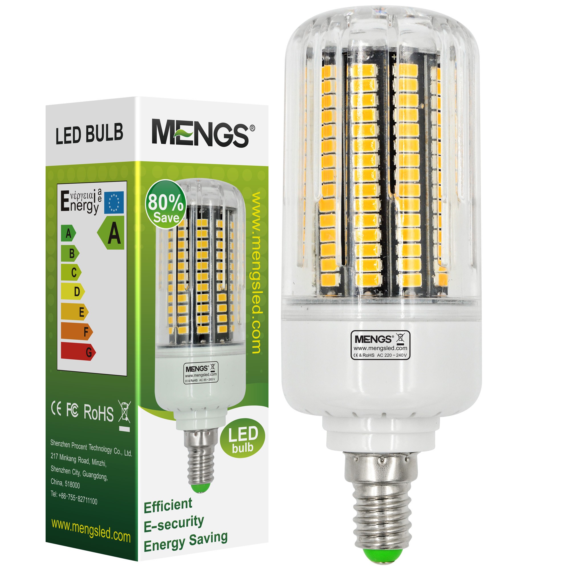 E27 E14 LED Corn Bulb 5736 SMD 40-180W Incandescent Watts Light White Spure Lamp