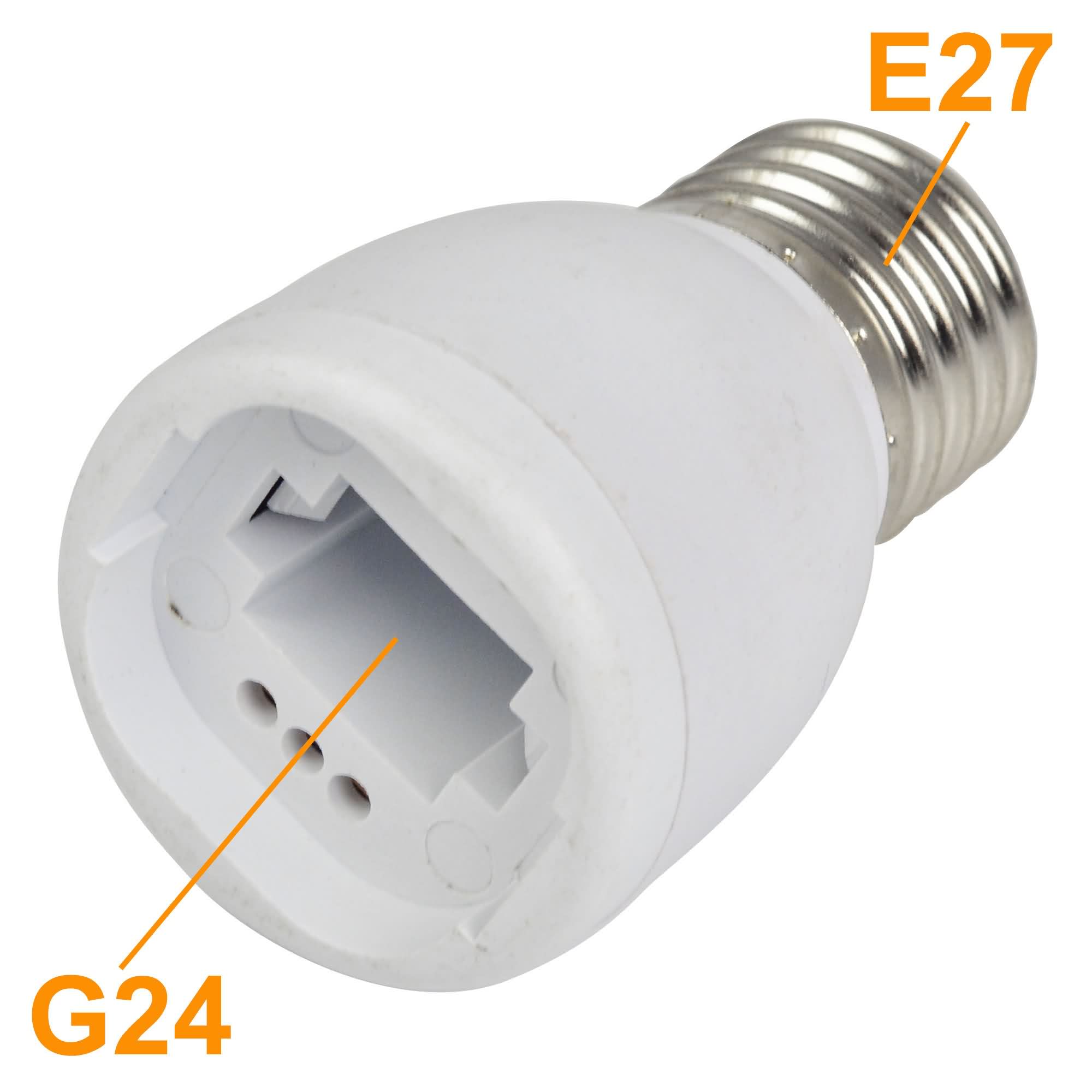 uxcell E27 to E27 PBT Light Lamp Bulb All Direction Extender Adapter White 21cm Length 