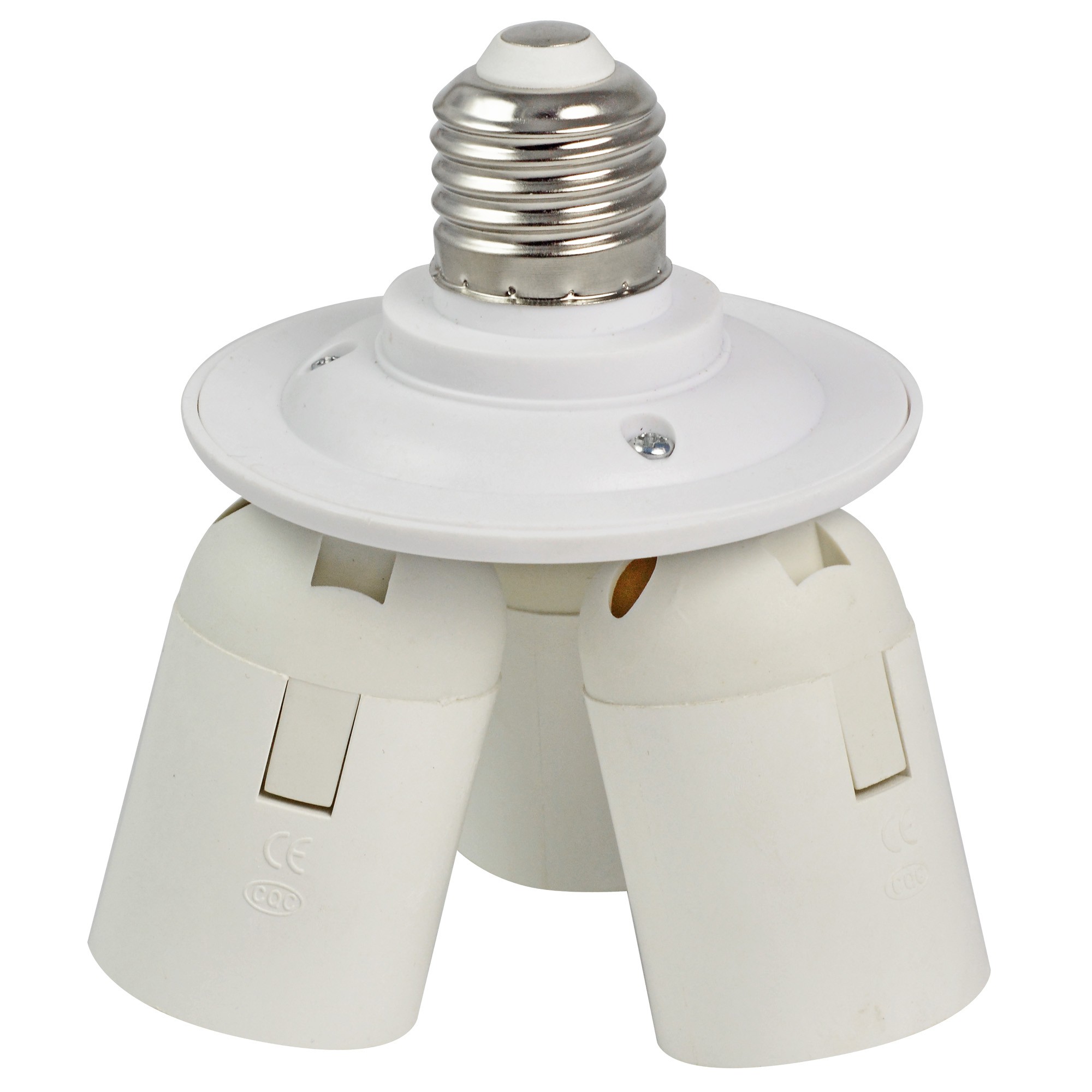 3 in 1 E27 bis E27 LED-Lampen-Birnen-Splitter Adapter-Halter für Photo  ZP