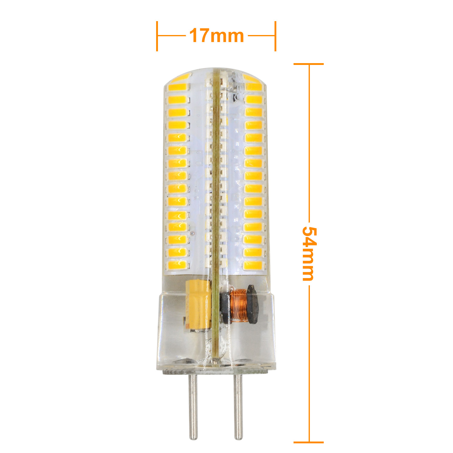10PCS LLP-LED GY6.35 LED Bulb Bi-Pin Base 4W 3014 36SMD 300-400LM Warm White 2800-3200K LED Lights AC/DC 12-24V 